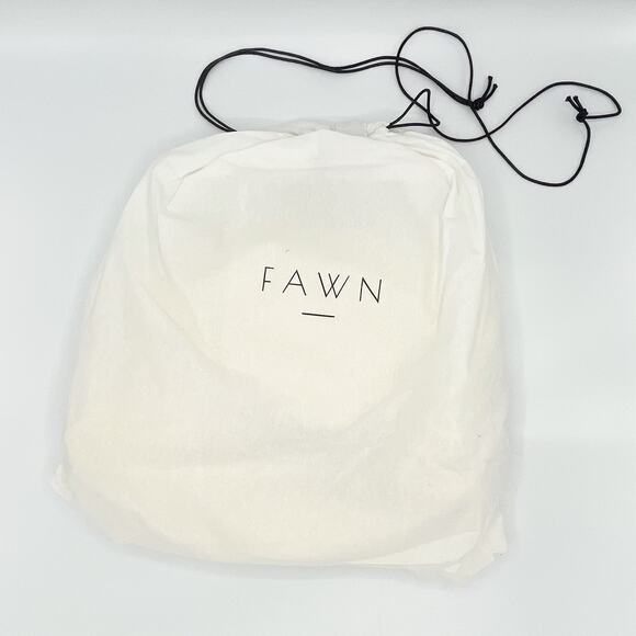 Fawn Design Faux Leather The Cinch Backpack with Dust bag in Citro - Picture 7 of 8